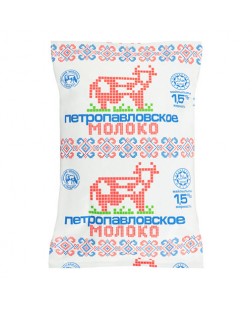 Молоко Петропавловское 1.5%  0.9л