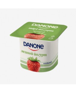 Йогурт Danone со вкусом клубники 120 г
